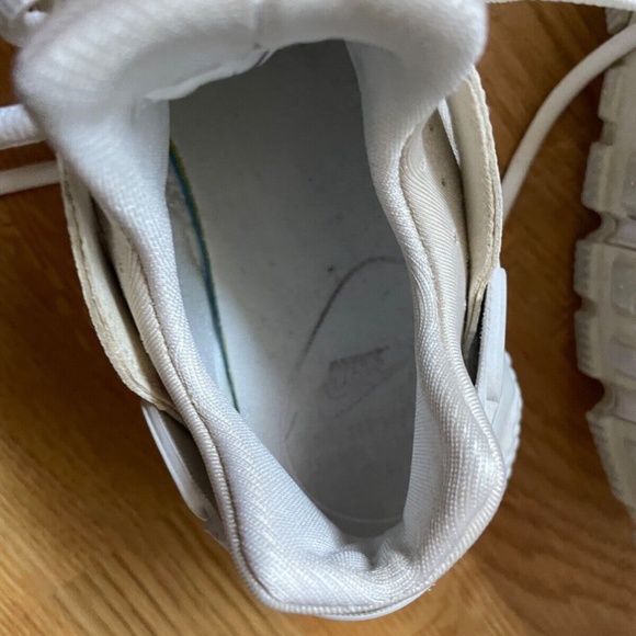 Size 7.5 Women Nike Air Huarache Run Shoe White Sail Fossil Stone - Picture 8 of 13